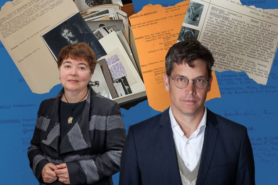 Experten des Workshops zu NS-Raubkunst: Dr. Tatiana Timofeeva und Prof. Dr. Benjamin Lahusen