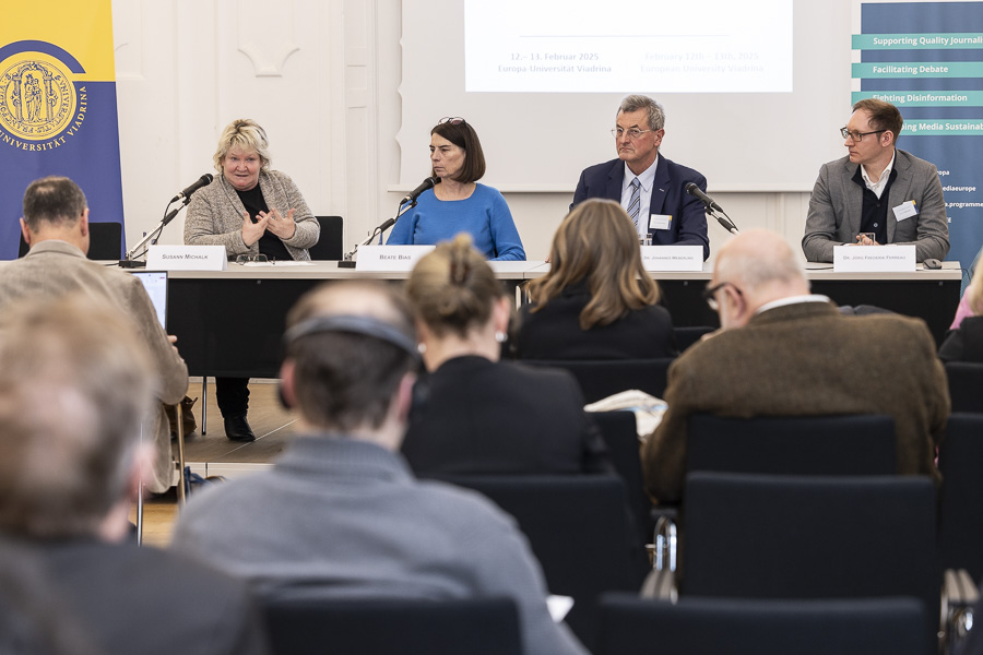 Diskussion mit Susann Michalk, Beate Bias, Prof. Dr. Johannes Weberling und Dr. Frederik Ferreau